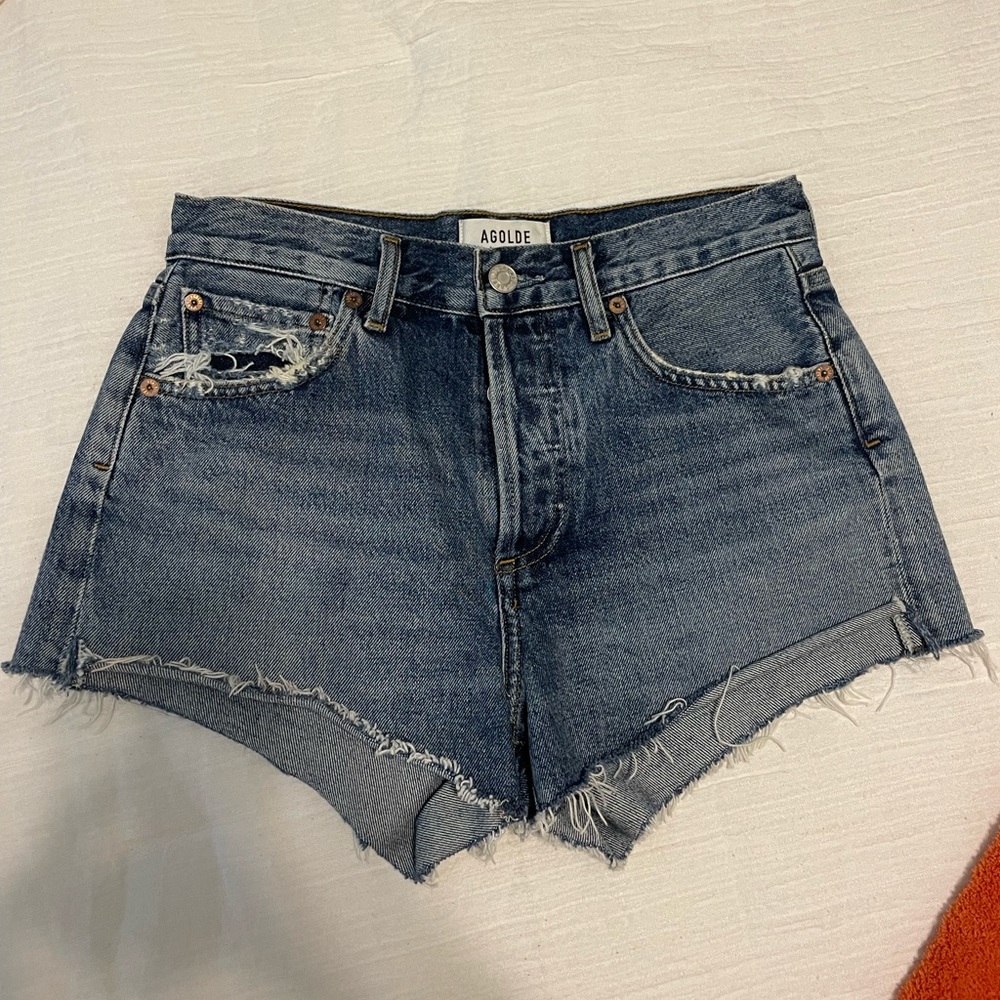 Agolde Parker Denim Shorts